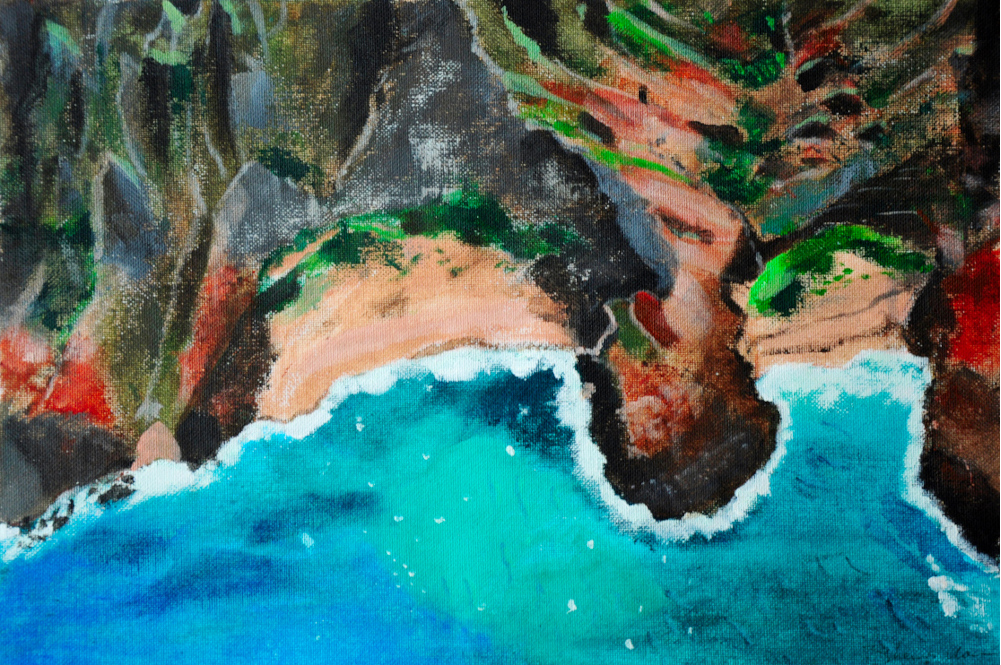Napali Coast Kauai Painting
