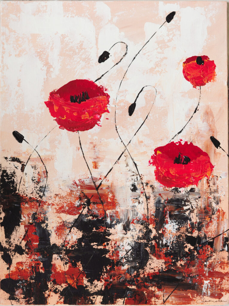 Poppy painting